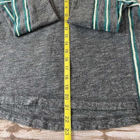 MADEWELL Pullover Top Grey Knit with Green Contrast Ribbon Accent Size S - Picture 5 of 8